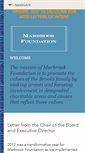 Mobile Screenshot of marbrookfoundation.org