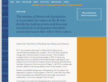 Tablet Screenshot of marbrookfoundation.org